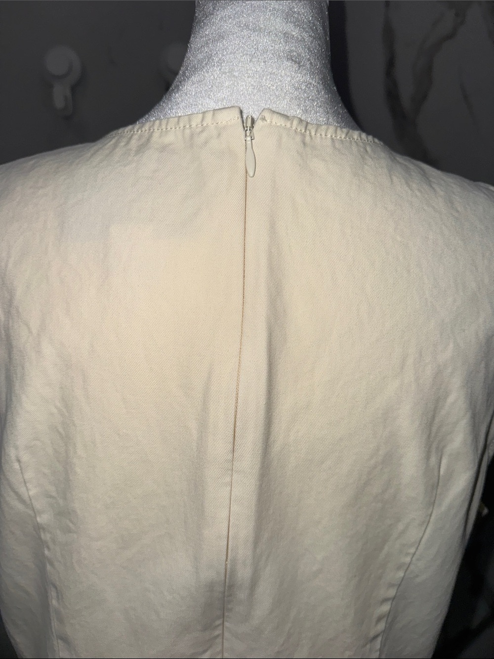 Anthropologie Mare Mare Sleeveless Top Cream Peplum Structured - Picture 10 of 12